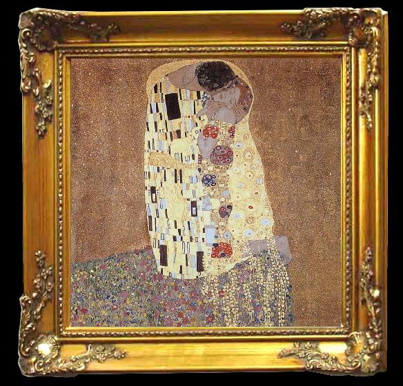 framed  Gustav Klimt The Kiss, Ta092